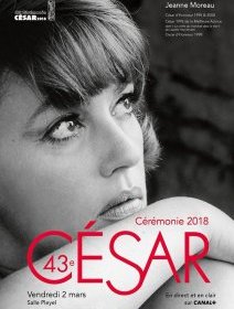 Jeanne Moreau sur l'affiche des César 2018