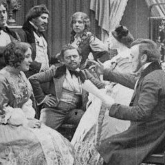 Manny Ziener (Minna Planer, au fond), Giuseppe Becce (Richard Wagner) et Miriam Horwitz (Mathilde Wesendonck) dans Wagner (1913) 