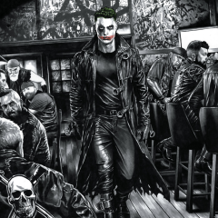 L'album propose une réinterprétation graphique du personnage du Joker. 