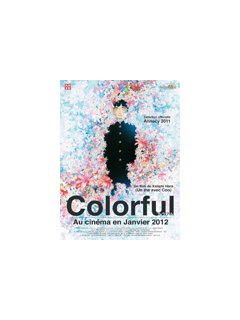 Colorful - l'affiche du nouveau film d'Hara Keiichi