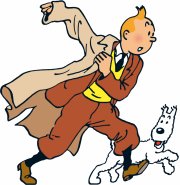 Tintin et Milou passent la radio