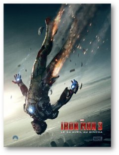 Iron man 3, une affiche et un spot TV qui donnent le vertige