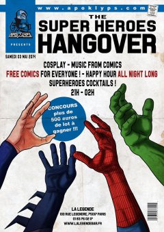 Ce soir venez fêter la BD au Super Heroes Hangover !