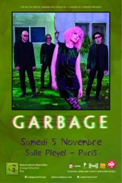 Garbage - un nouveau clip (Magnetized) et un concert à Paris, salle Pleyel