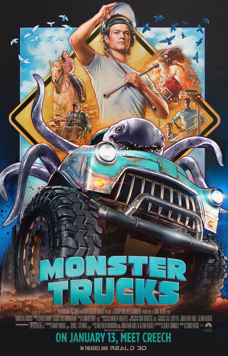 Monster truck: écrasez une carcasse de voiture!