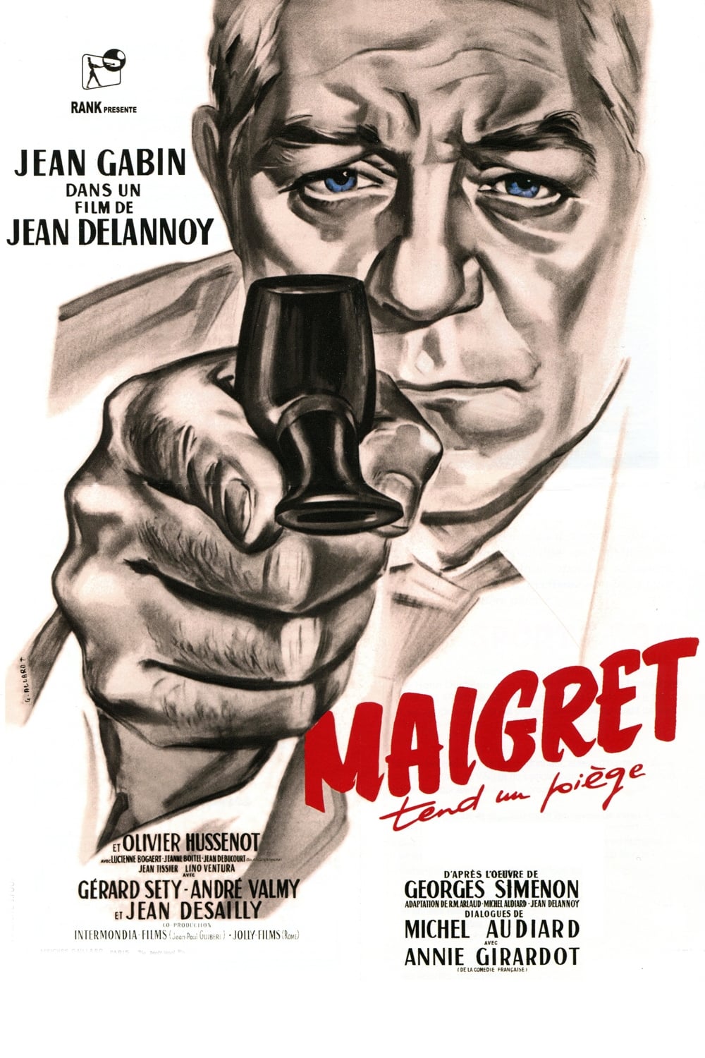 Photo Film 'Maigret Tend Un Piège' Format 75 X 60 Cm - Reproduction Neuve