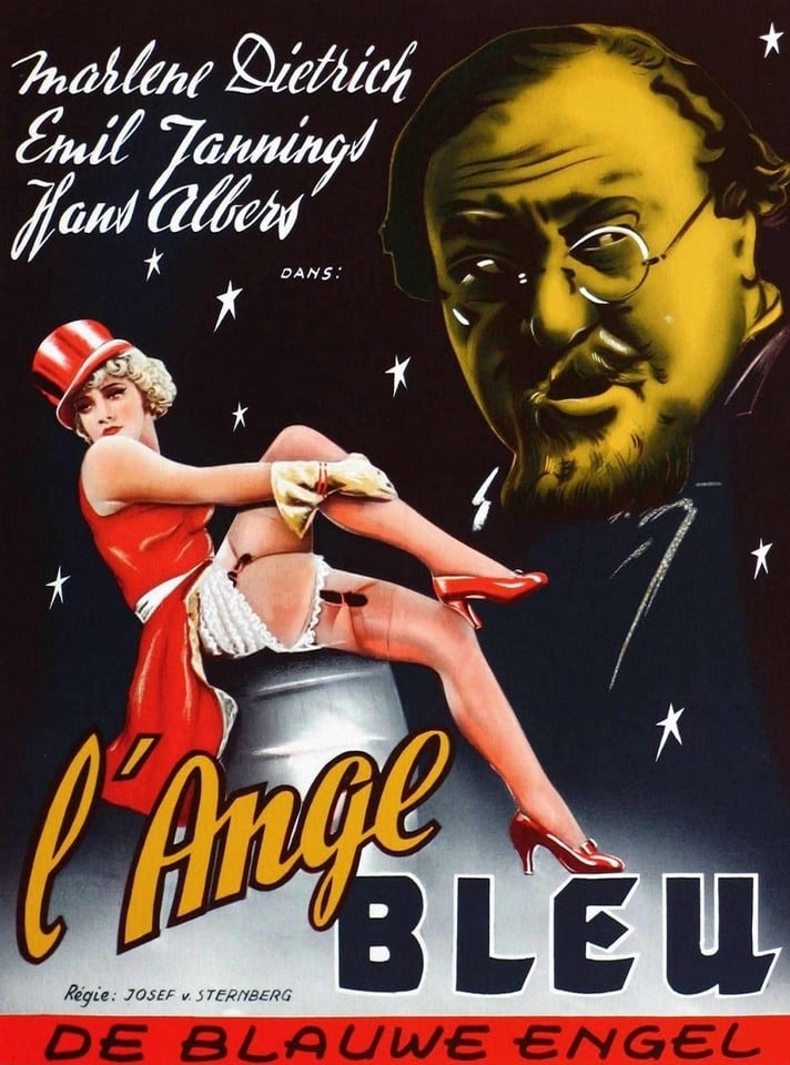 Poster HQ Film "L'Ange Bleu" - Affiche Cinéma 60x80cm, Qualité Affiche, Neuf, Marque PostersAndCo