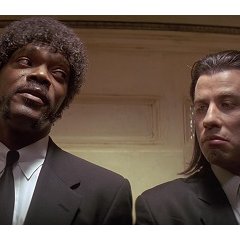 Samuel L. Jackson et John Travolta dans Pulp Fiction