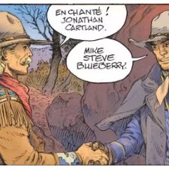Sur la piste de Blueberry – Case extraitre du récit dessiné par Michel Blanc-Dumont Sur la piste de Blueberry – Case extraitre du récit dessiné par Michel Blanc-Dumont