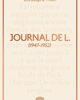 Journal de L. - Christophe Tison - critique