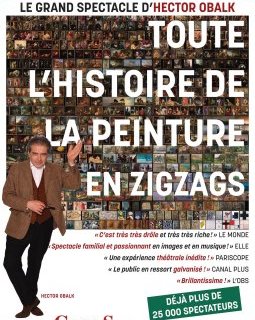Toute l'histoire de la peinture en zigzags - critique du spectacle