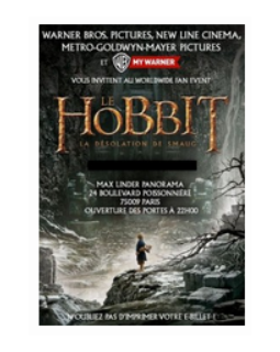 Fan event pour le lancement du Hobbit : la désolation de Smaug