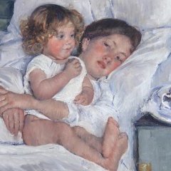 Mary Cassatt, Le Petit Déjeuner au lit, 1897