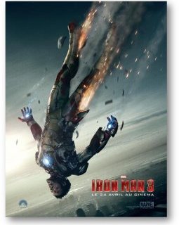 Iron man 3, une affiche et un spot TV qui donnent le vertige
