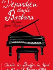 Depardieu chante Barbara au théâtre des Bouffes du Nord