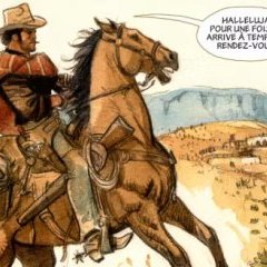 Sur la piste de Blueberry – Case extraitre du récit dessiné par Marini Sur la piste de Blueberry – Case extraitre du récit dessiné par Marini