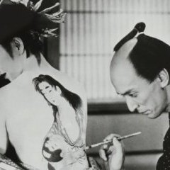 Toshiko Iizuka et Minosuke Bando dans Utamaro o meguru gonin no onna (Mizoguchi 1946)