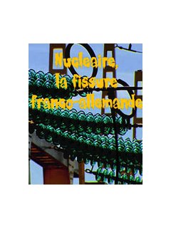 Nucléaire, la fissure franco-allemande