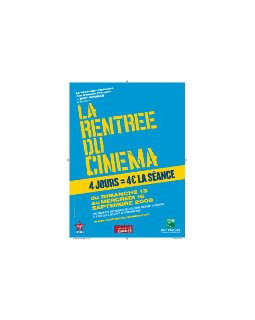 La rentrée du cinéma 2009 : du 13 au 19/09, 4 euros la séance !