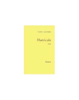 Matricule - la critique du livre
