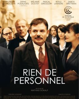 Rien de personnel - Mathias Gokalp - critique