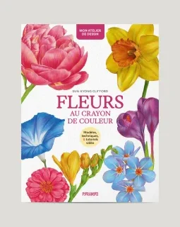 Fleurs au crayon de couleur – Sun-Kyong Clifford - chronique livre
