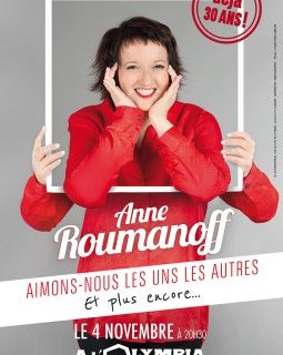 Anne Roumanoff est à l'Olympia le 4 novembre