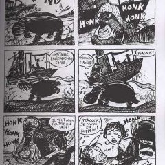 <br>©Fred Bernard ,{La tendresse des crocodiles<br> <font size="1">(Une aventure de Jeanne Picquigny, T1)}, Le Seuil, 2003