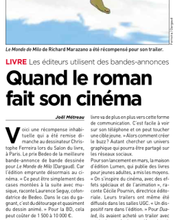 Bédéo dans 20Minutes !