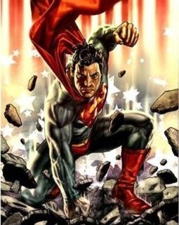 La BD Superman à terre décalée