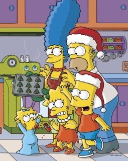 Les Simpson se mettent à l'heure de Noël dans leur générique