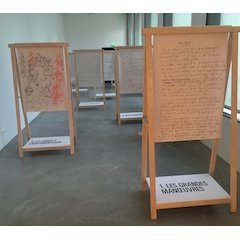 exposition Blexbolex fantassin du calepin, commissaires Raphael Barban et Thomas Bernard, scénographie atelier 1:1