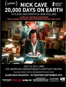 20 000 Days on Earth - Nick Cave se livre dans un documentaire, bande-annonce