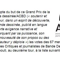 Procès Verbal de la sélection ACBD. Objection, votre honneur. Procès Verbal de la sélection ACBD. Objection, votre honneur.