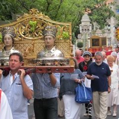 Arles-sur-tech, procession annuelle du 30 juillet