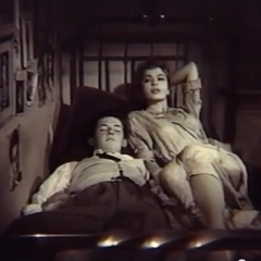 Oscar Rovito et Ana Casares dans Demasiado jóvenes - L. Torres Ríos 1958
