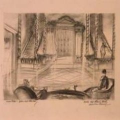 Esquisse de décors (Otto Hunte) pour Die englische Heirat - R. Schünzel 1934