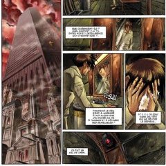 <br>©Nicolas Jarry, Guillaume Lapeyre, Elsa Brants, <i>Génèses</i>, Delcourt, 2004