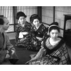 Kinuyo Tanaka et Minosuke Nando dans Utamaro o meguru gonin no onna (Mizoguchi 1946)