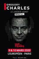 Grégory Charles sur la scène de l'Européen à Paris les 9 et 10 mars 2020