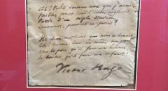 Un manuscrit inédit de Hugo au profit des nécessiteux 