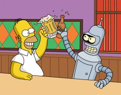 Les Simpsons rencontreront Futurama dans un épisode inédit en 2014