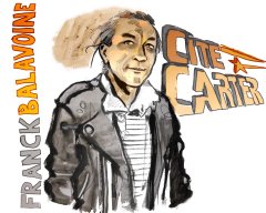 Damien Roudeau à Amiens pour illustrer un reportage radio du Mouv'