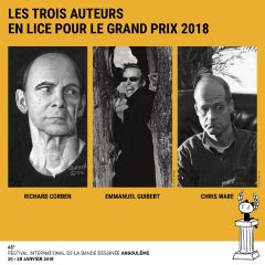 Corben, Guibert et Ware en lice pour le Grand Prix d'Angoulême 2018 