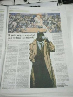 Blacksad a toda página en El Pais de hoy !