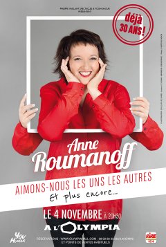Anne Roumanoff est à l'Olympia le 4 novembre