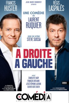 A droite, à gauche de Laurent Ruquier de retour au centre de Paris