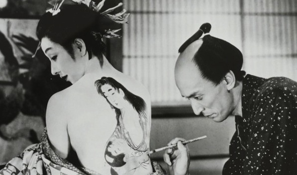 Toshiko Iizuka et Minosuke Bando dans Utamaro o meguru gonin no onna (Mizoguchi 1946)