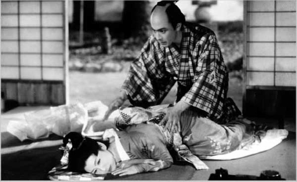 Kinuyo Tanaka et Toshiro Mifune dans Saikaku ichidai onna (Mizoguchi 1952)