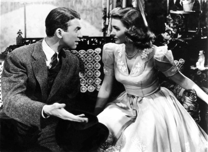 Donna Reed et James Stewart dans "La vie est belle" de Frank Capra